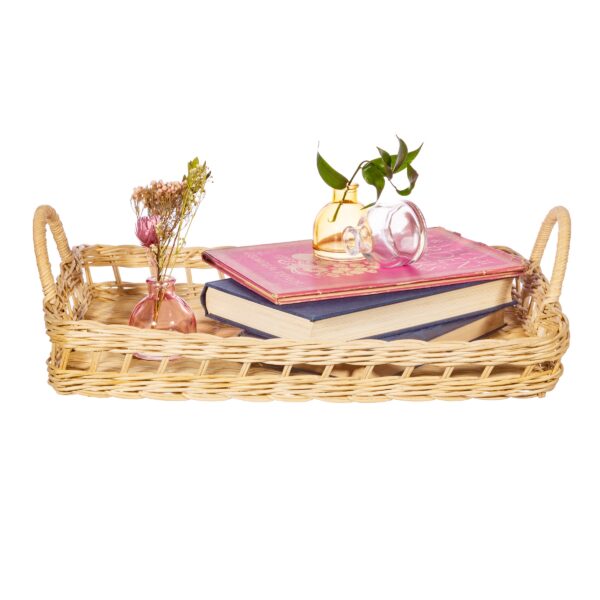 main image breakfast rattan serving tray