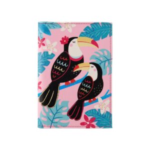 Tiki toucan passport holder main image white background