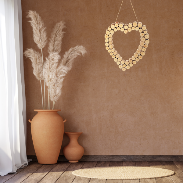 Rustic heart hanging decoration lifestyle