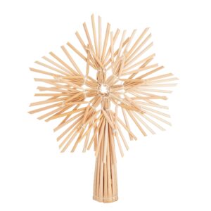 Christmas tree straw star tree topper main image white background