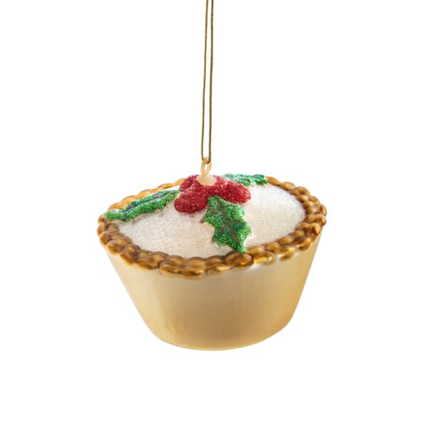 Mince pie christmas tree bauble decoration main image white background