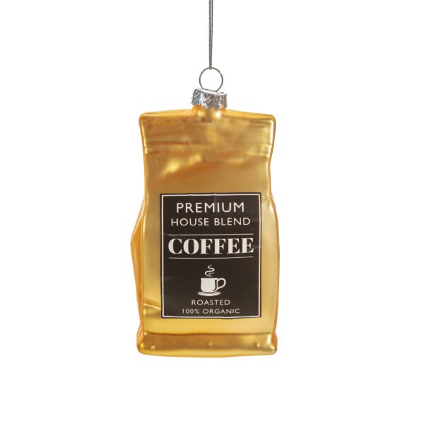 Coffee beans bauble tree decoration Christmas main image white background