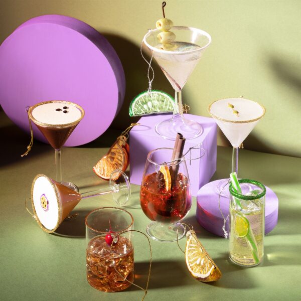 Whisky glass christmas decoration lifestyle