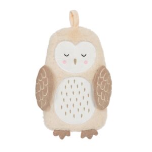 Owl hot water bottle main image fluffy removable cover